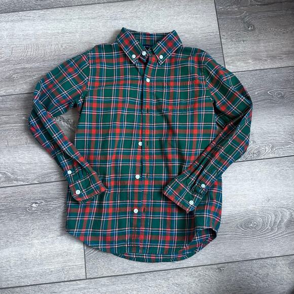 Janie and Jack BRUSHED TWILL PLAID SHIRT - Picture 5 of 5
